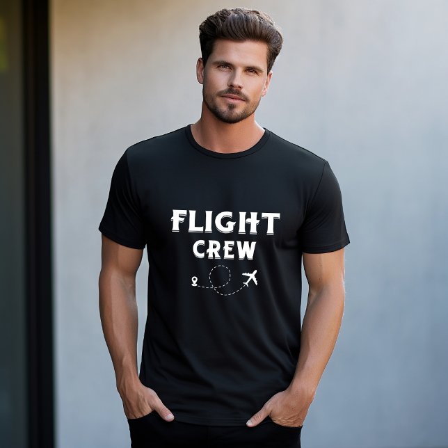 Crew-Flugflugzeug mit modernem Flug T-Shirt (Von Creator hochgeladen)