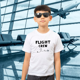 Crew-Flugflugzeug mit modernem Flug T-Shirt