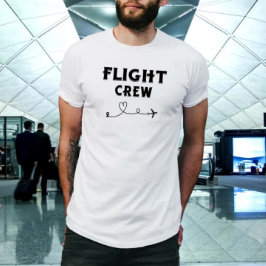 Crew-Flugflugzeug mit modernem Flug T-Shirt