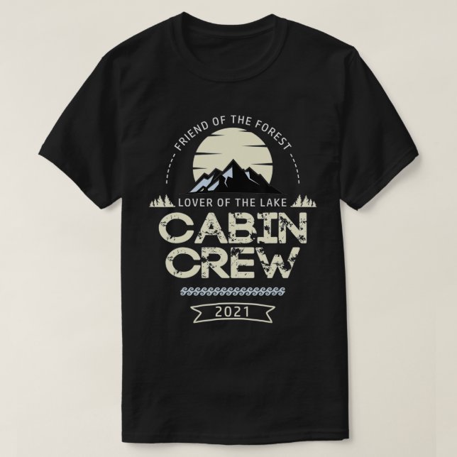 Crew-Freunde-Familienflieger Attendant A T-Shirt (Design vorne)