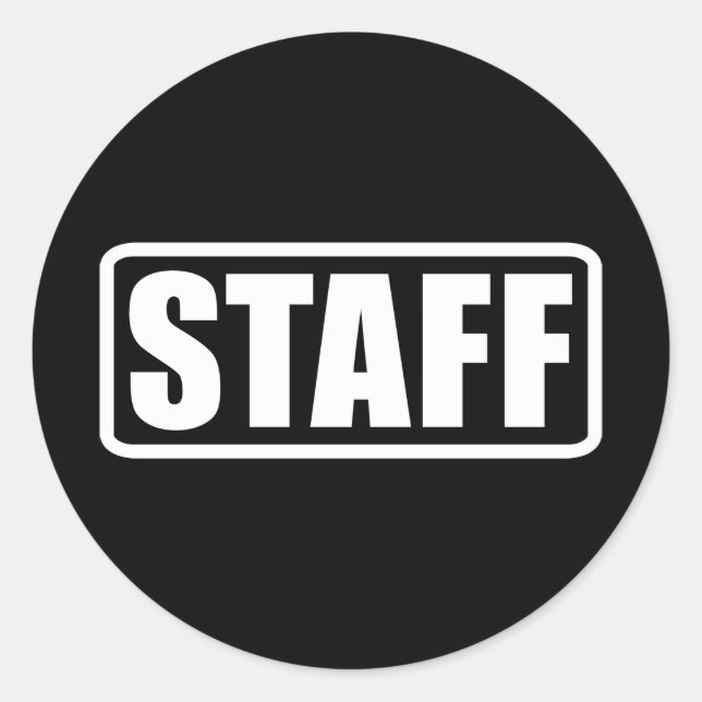 Crew für die Sicherheit von Veranstaltungspersonal Runder Aufkleber (Vorderseite)