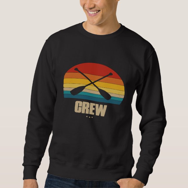 Crew für Rower Retro Style 1 Sweatshirt (Vorderseite)