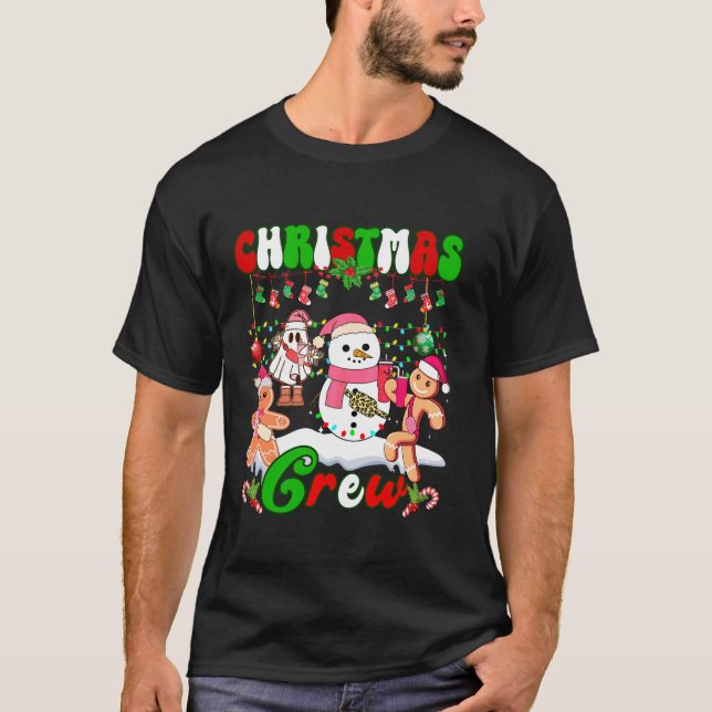 Crew Gingerbread Boujee Ghost Xma T-Shirt (Vorderseite)