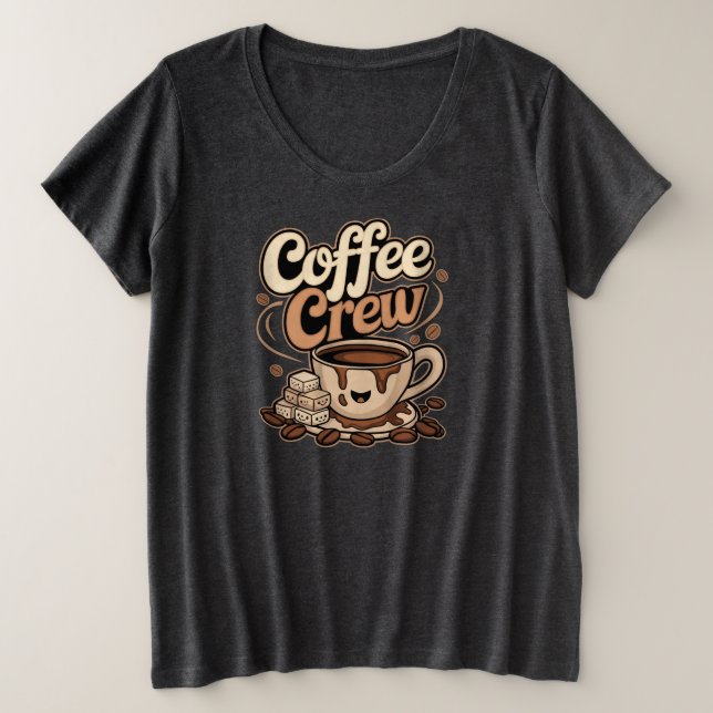 Crew Große Größe T-Shirt (Design vorne)