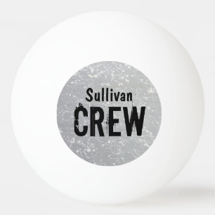 CREW   Gruppen-oder des Familienname-  Tischtennisball