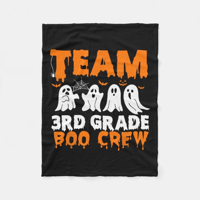 Crew Halloween Ghost der dritten Klasse Fleecedecke (Vorderseite)
