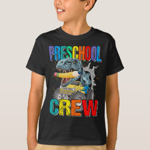 Crew im Vorschulalter Monster Truck Dinosaurier Bo T-Shirt