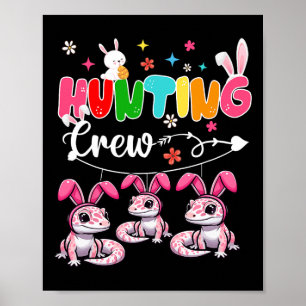Crew Jagen Drei Oster Bunny Geckos Jagd Ei Poster
