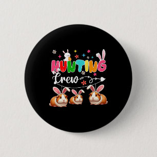 Crew Jagen Drei Oster Sonnige Guinea Button