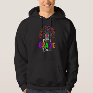 Crew Mardi Gras Carnival Leopard Rainb Hoodie