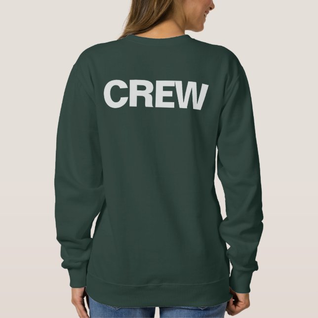 Crew Member Double Side Print Member Frauen Sweatshirt (Rückseite)