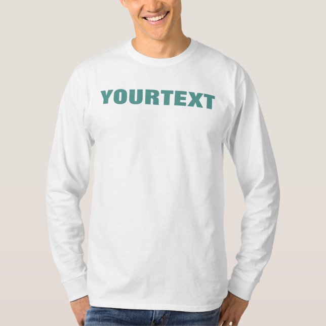 Crew Mens für Mitarbeiter der doppelseitigen Druck T-Shirt (Vorderseite)