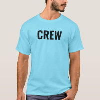 Crew Mitarbeiter Back & Front Print Mens Blue Hori
