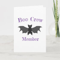 Crew-Mitglied Halloween-Karte