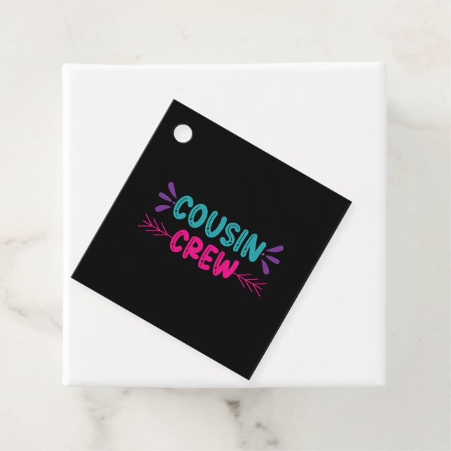 Crew niedlicher Cousin Geschenkanhänger (Beispiel)