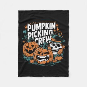 Crew pflücken Funny Pumpkin Patch Halloween Kostüm Fleecedecke