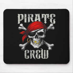 Crew-Piratenflagge-Flag und Schädelknochen Mousepad