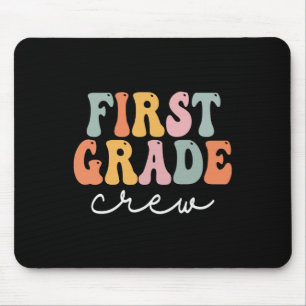 Crew Retro Groovy Vintag erster Schultag Mousepad