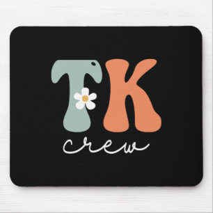 Crew Retro Groovy Vintage Frauen glücklich ersten Mousepad
