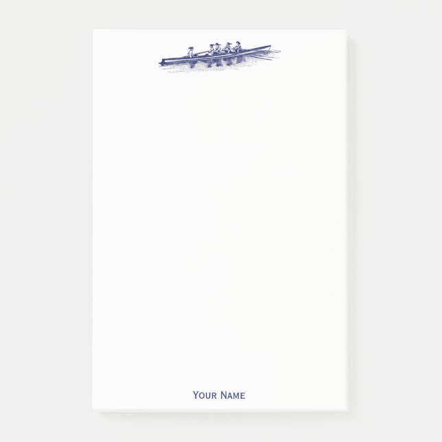 Crew Rowers Post-it Klebezettel (Vorderseite)