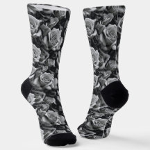 Crew-Socken aus Schwarz und Weiß