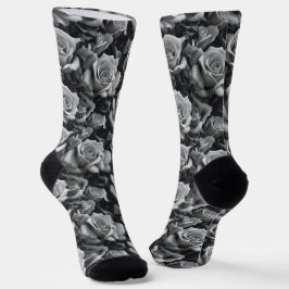 Crew-Socken aus Schwarz und Weiß Socken