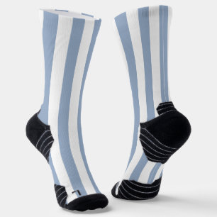Crew Socken Blau & Weiß Streifen