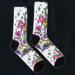 Crew-Socken für Mad Science Experiment Socken<br><div class="desc">Rock diesen phantastischen bunten verrückten Wissenschaftler inspiriert Design,  mit Bubbling Beakers und verdrießlichen Teströhren. von MLO für Planet M13</div>