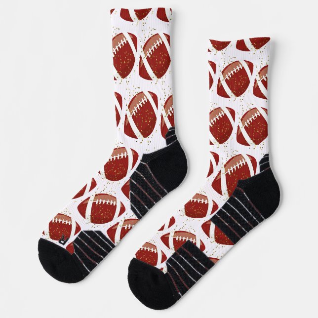 Crew Socken für Männer mit Fußbällen (Links)