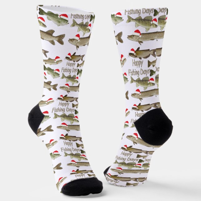 Crew Socken Happy Fishing Days  (Gewinkelt)