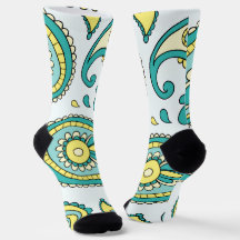 Crew Socken - Klassisches Paisley-Design