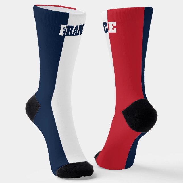 Crew-Socken mit französischer Flagge Socken (Gewinkelt)