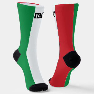 Crew-Socken mit italienischer Flagge Socken