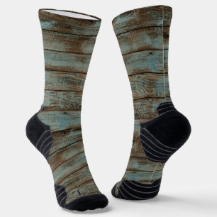 Crew Socken Rustikales Holz Grün