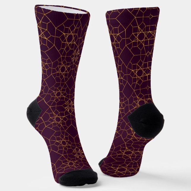 Crew Socks-Classic Paisley Elegance Socken (Gewinkelt)