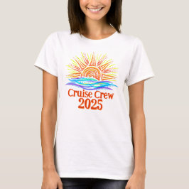 Crew Sonne und Wellen T-Shirt