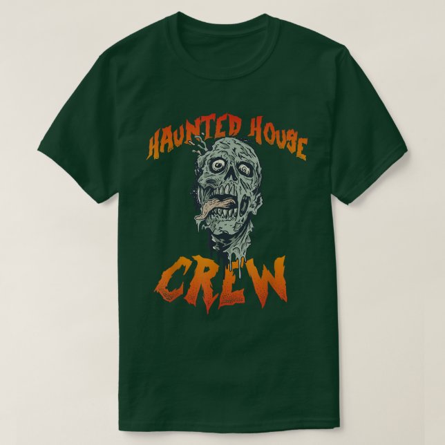 Crew Spuk Bewitter House Halloween T-Shirt (Design vorne)