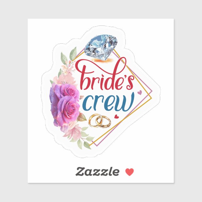 Crew von Bride Aufkleber (Blatt)