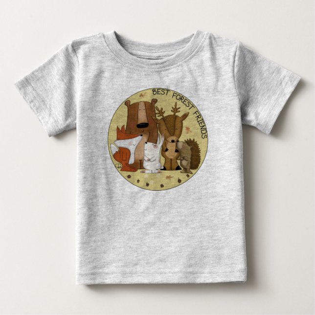 Crew Waldland - beste Waldfreunde/ Einzelpersonen Baby T-shirt (Vorderseite)