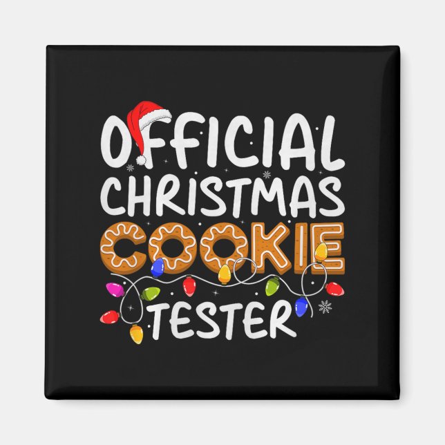 Crew-Weihnachtsplätzchen-Tester Xmas Pr Magnet (Vorne)