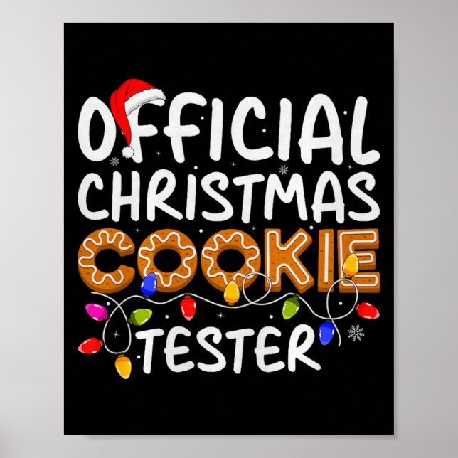 Crew-Weihnachtsplätzchen-Tester Xmas Pr Poster (Vorne)