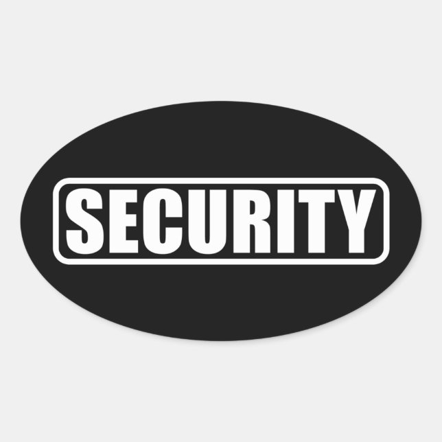 Crew zur Ereignissicherheit Ovaler Aufkleber (Vorderseite)