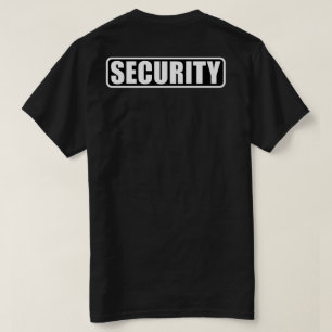 Crew zur Ereignissicherheit - Vorder- und Rückseit T-Shirt