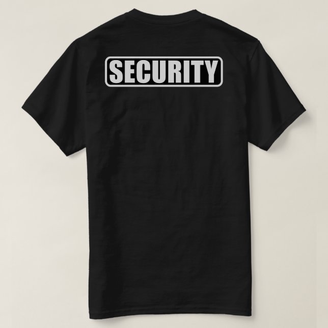 Crew zur Ereignissicherheit - Vorder- und Rückseit T-Shirt (Design Rückseite)