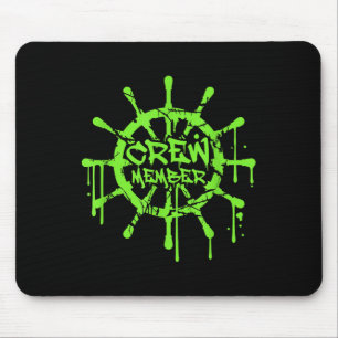 Crewmitglied Schiff Steuerrad Graffiti Spray Spaß Mousepad