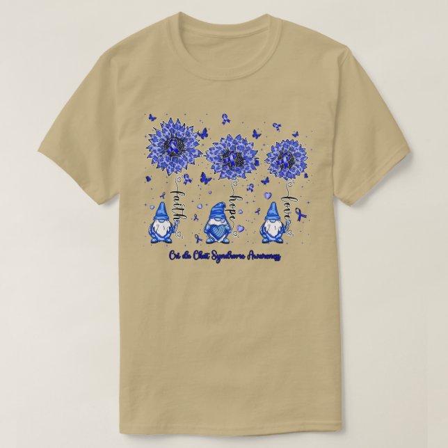Cri du Chat Syndrom Bewusstsein gnome Glaube hoffe T-Shirt (Design vorne)