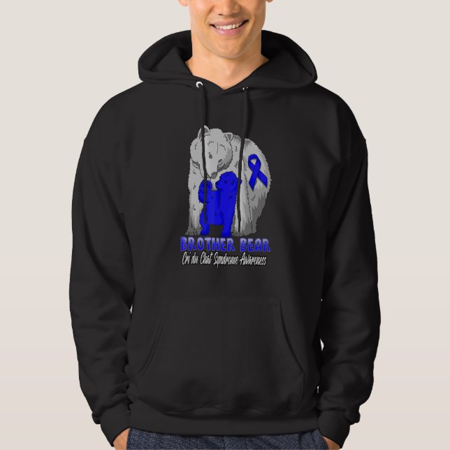 Cri Du Chat Syndrome Awareness Brother Support Rib Hoodie (Vorderseite)