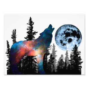 Cri du Loup Animal Forêt Sauvage Nature Monde Terr Fotodruck