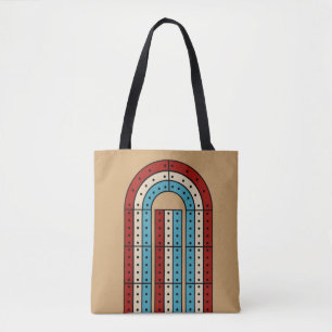 Cribage Game Board Illustriert Tasche