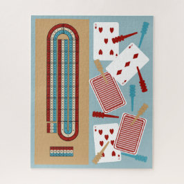 Cribage Game Board und Spielelemente